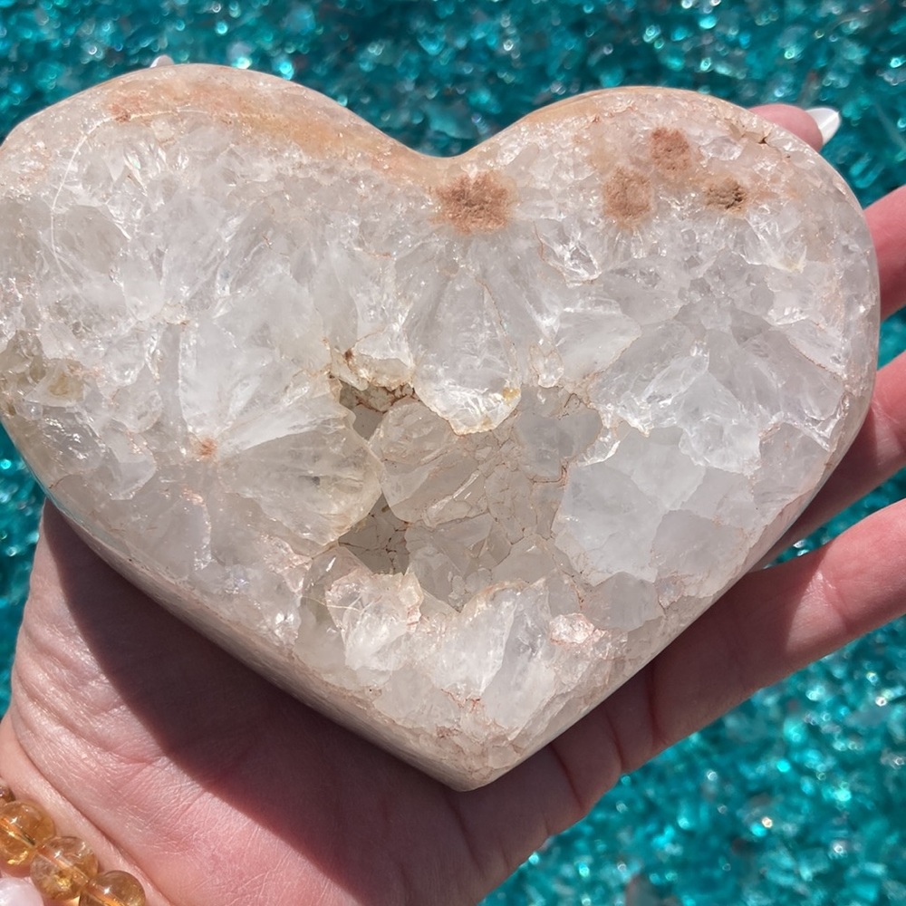 Pink Amethyst Heart GORGEOUS